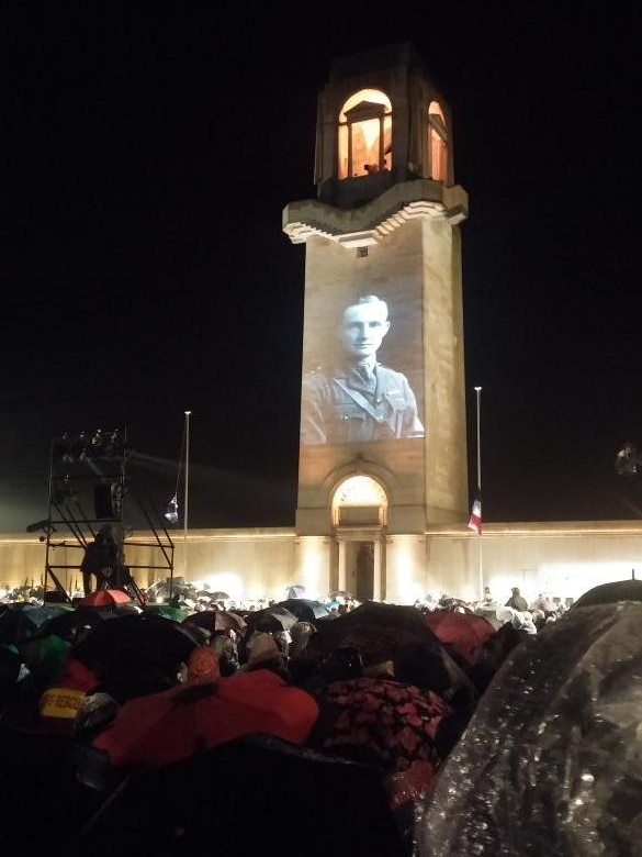 Anzac centenary ceremony in Villiers-Bretonneux