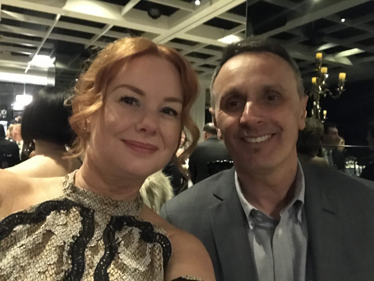 A selfie of Julie Bishop and Roy Marando. 