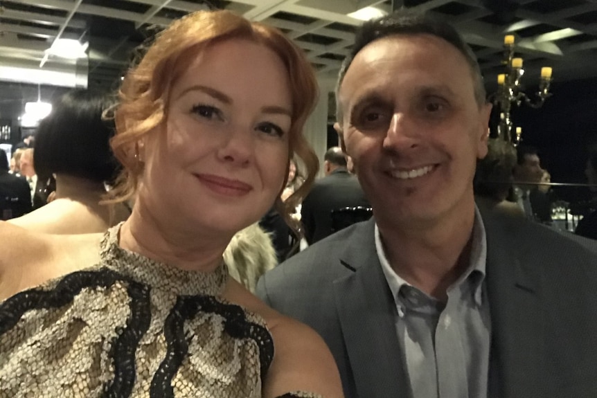 A selfie of Julie Bishop and Roy Marando. 