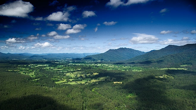 Scenic rural valley