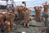 US soldiers in Iranian waters.