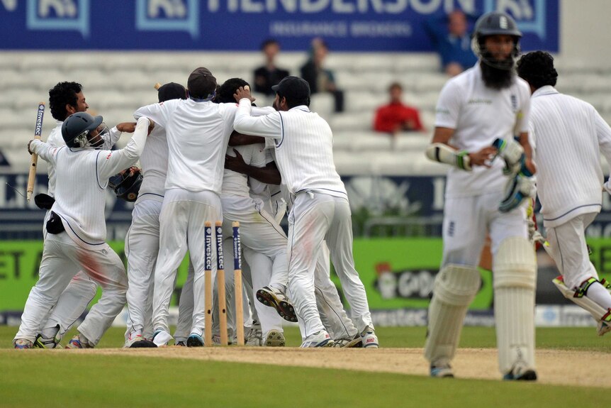 Sri Lanka celebrates dramatic win over England
