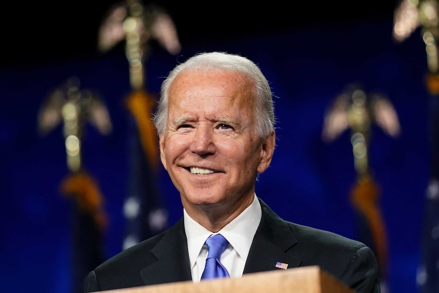 Joe Biden smiling