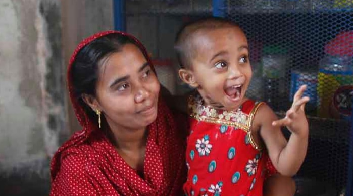 Rashida Begum, who survived from the rubble of collapsed Rana Plaza Building