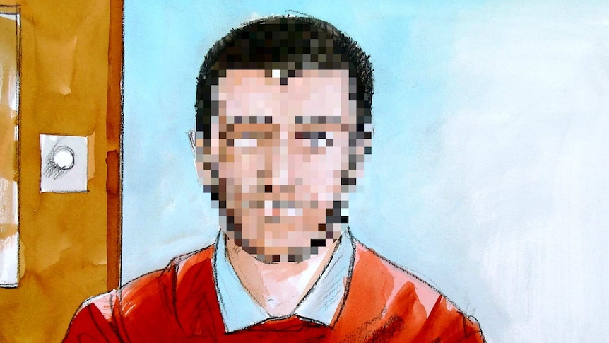 A court sketch of a 16-year-old boy charged over planning a terrorist attack on Anzac Day.