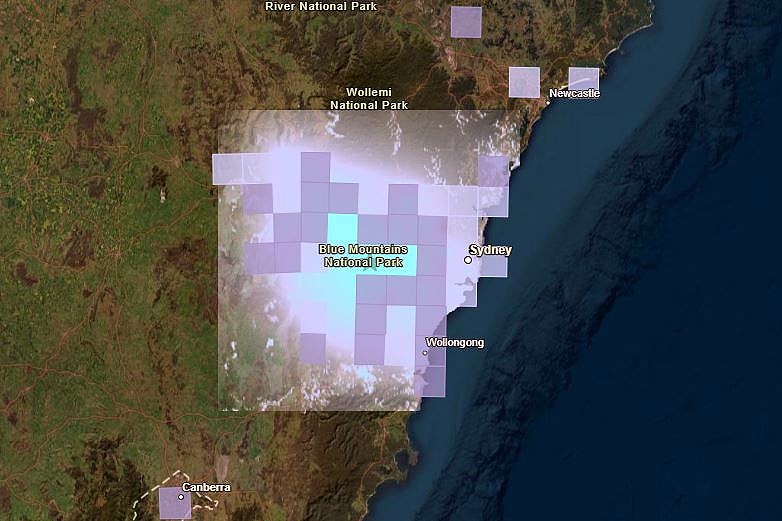 a shake map from earthquake on 080324 inthge blue mountains area in new south wales