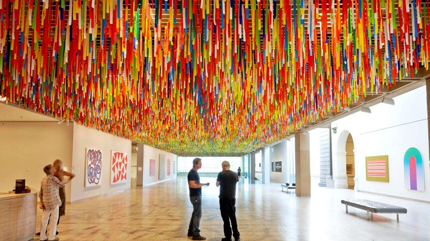 Rally, by Nike Savvas, at the Art Gallery of New South Wales for the 19th Biennale of Sydney.
