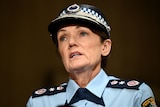 NSW Police Commissioner Karen Webb speaks to the media