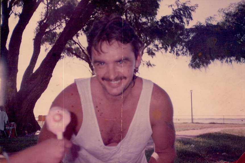 Terry Irving pictured at the beach in 1992, one year prior to his arrest.