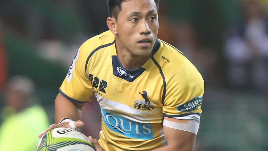 Christian Lealiifano in action for the Brumbies