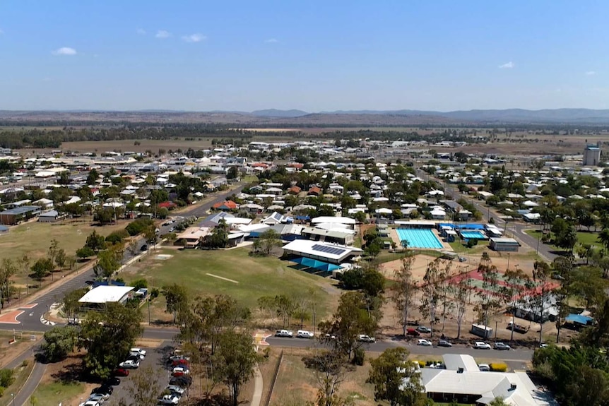 Biloela from above