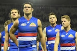 Easton Wood leads off the Western Bulldogs after AFL loss to St Kilda