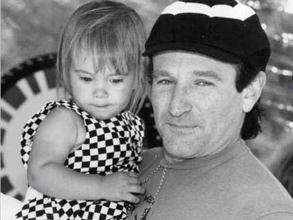 Robin Williams Instagram picture with young daughter