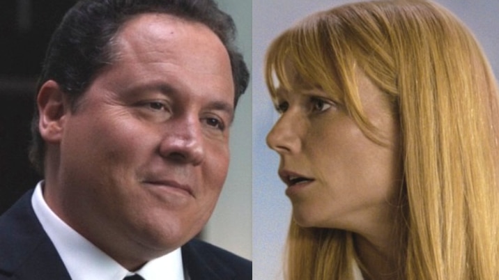 A composite image of Happy Hogan and Pepper Potts.