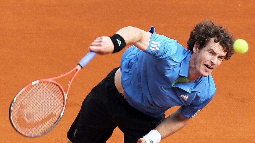 Andy Murray... booed for drop shots against his injured opponent.