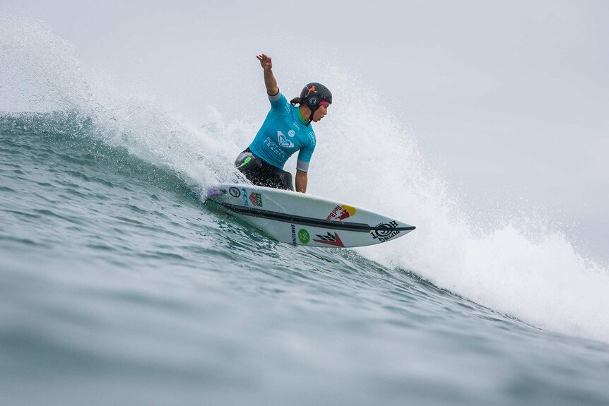 Sally Fitzgibbons competes in France
