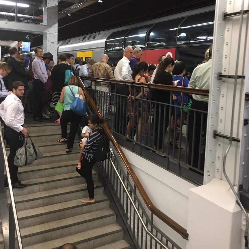 Train chaos at Sydney train station