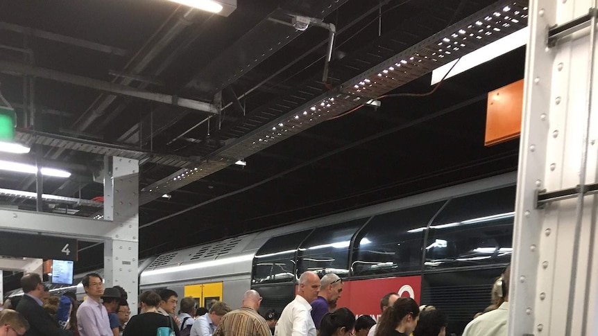 Train chaos at Sydney train station