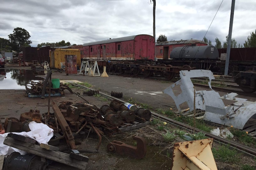 Carriages and stock at Canberra Railway Museum