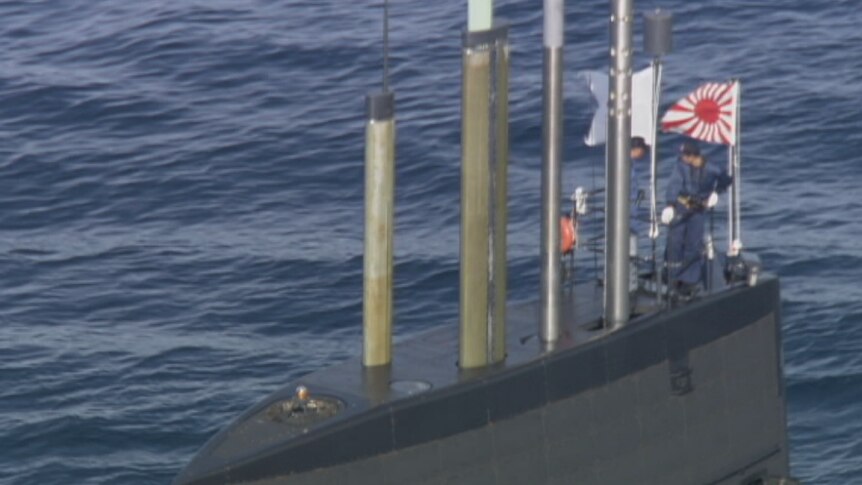 Japanese Soryu class submarine Hakuryu enters Sydney Harbour - still 2