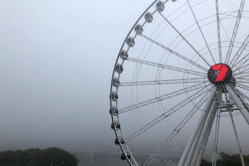 Fog blankets Brisbane City
