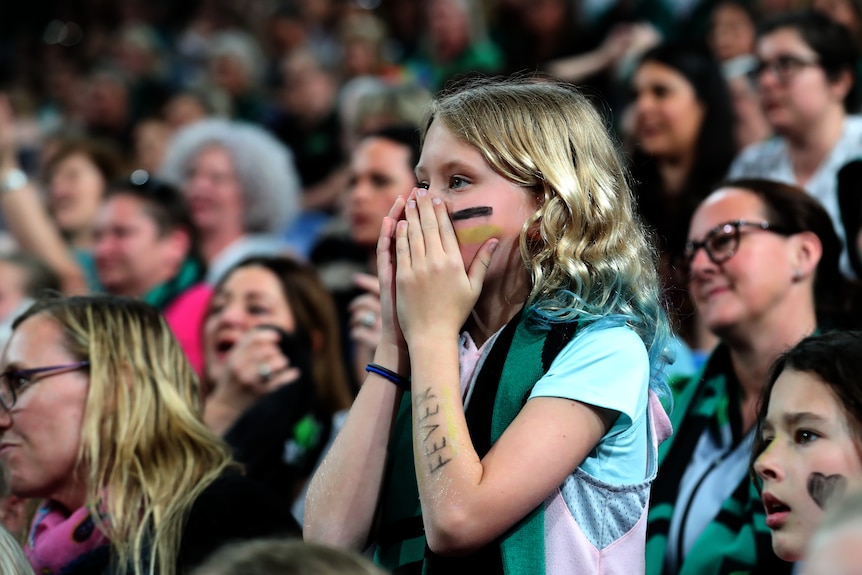 Young netball fan