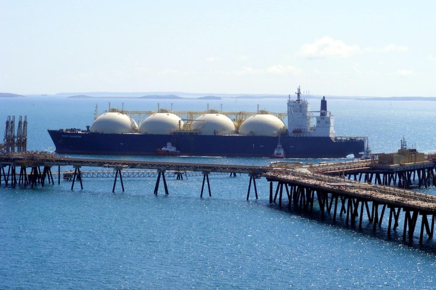 LNG carrier at the Karratha Gas Plant