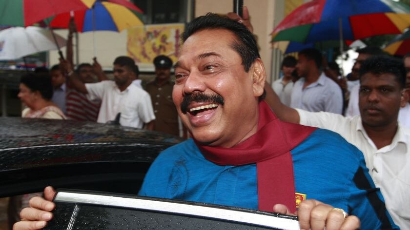 Sri Lanka's President Mahinda Rajapaksa