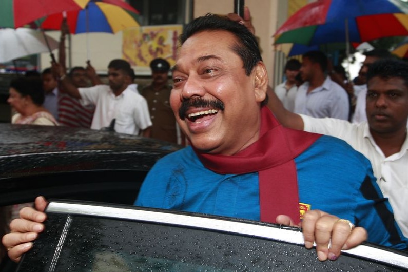 Sri Lanka's President Mahinda Rajapaksa