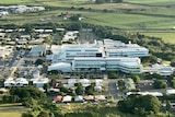 The Mackay Base Hospital seen from an airplane window