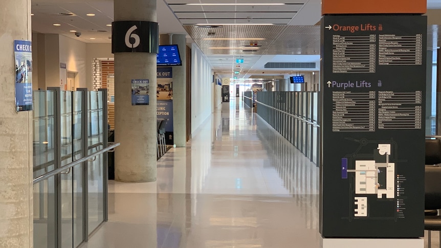 An interior shot of the hospital