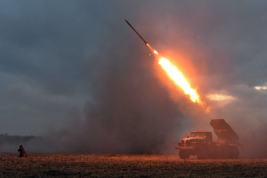 Rockets fired in Ukraine