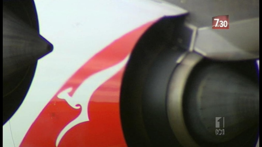 Qantas aeroplane