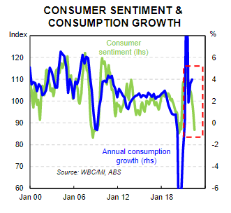 Gap between confidence and consumption