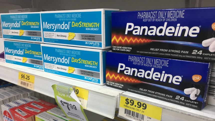 Drugs sit on the shelf of a Sydney pharmacy in October 2017.