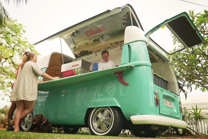 Bobby Pate is extremely proud of his coffee van