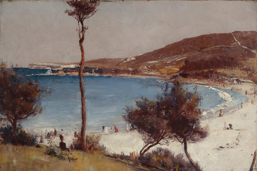 Painting of Coogee beach in 1888.