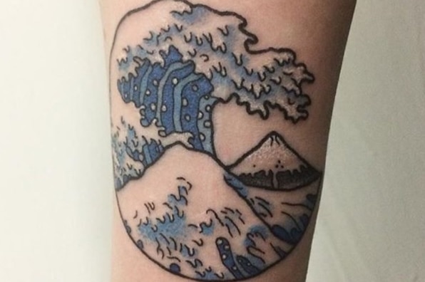 The wave has proven to be a popular tattoo in recent years.