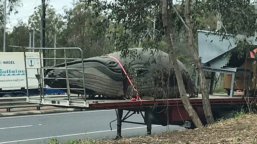 Whale on a truck.