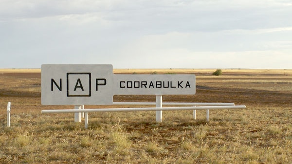 The welcome sign at Coorabulka Station
