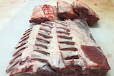 Lamb cutlets from the butcher