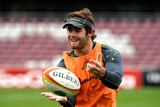 Key role ... Liam Gill at a Wallabies training session in Brisbane