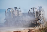 Hovercraft landing during Talisman Sabre