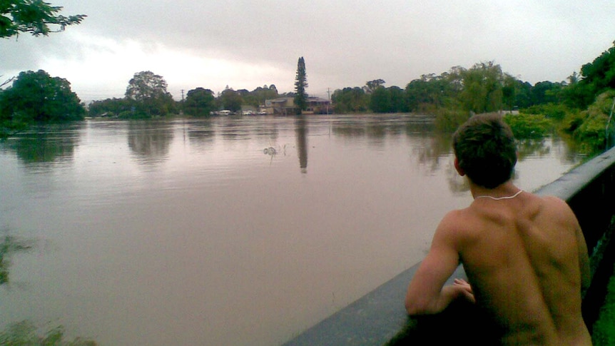 Tweed River flooding at Murwillumbah