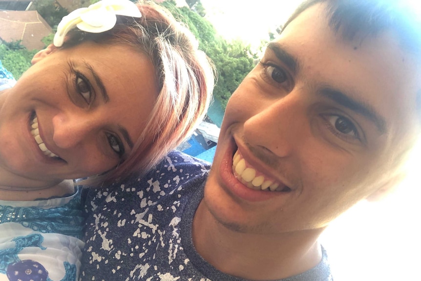 A selfie photo of Patrizia and Christopher Cassaniti smiling