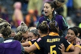 The Matildas celebrate win over Brazil at Women's World Cup