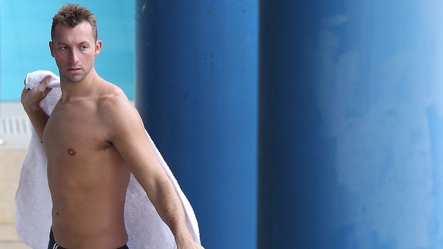 Ian Thorpe says he is experiencing mixed emotions ahead of his first competitive swim in five years.
