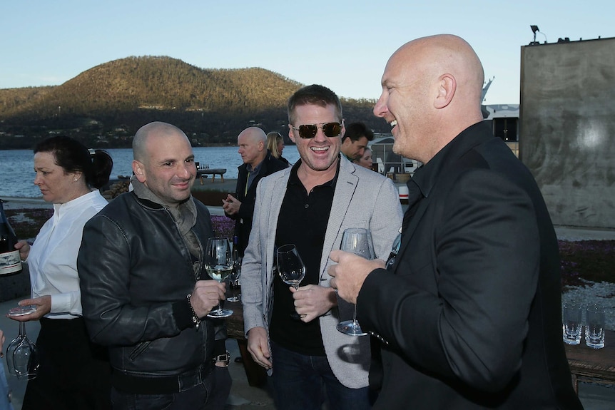 Chefs mingle on Hobart waterfront
