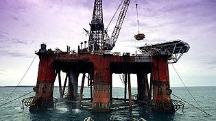 Santos-owned Casino oil rig located in Bass Strait.
