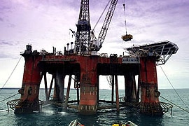 Santos-owned Casino rig located in Bass Strait.